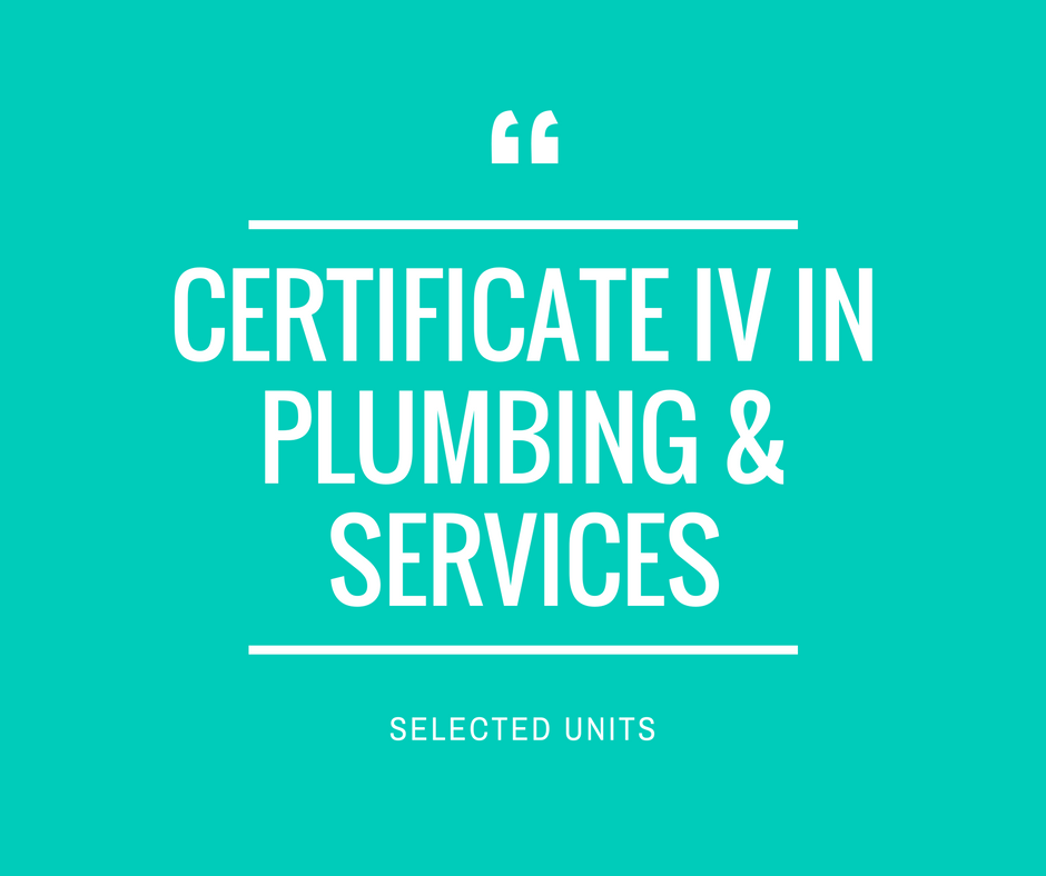 certificate iv in plumbing and services