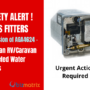Alert: for all Gas Fitters  Suspension of AGA4624–Suburban RV/Caravan gas fueled water heaters
